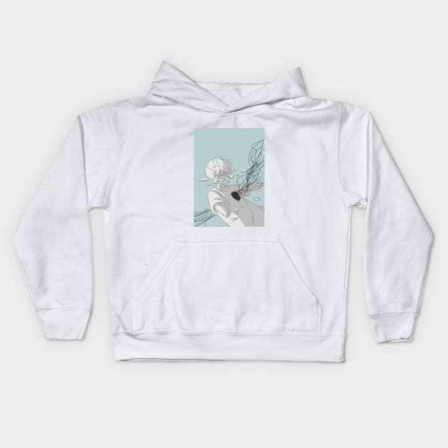 broken human Kids Hoodie by aesthetic shop